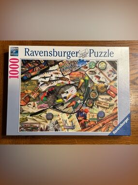 Ravensburger Fishing Gear Collage Puzzle – 1000 pieces